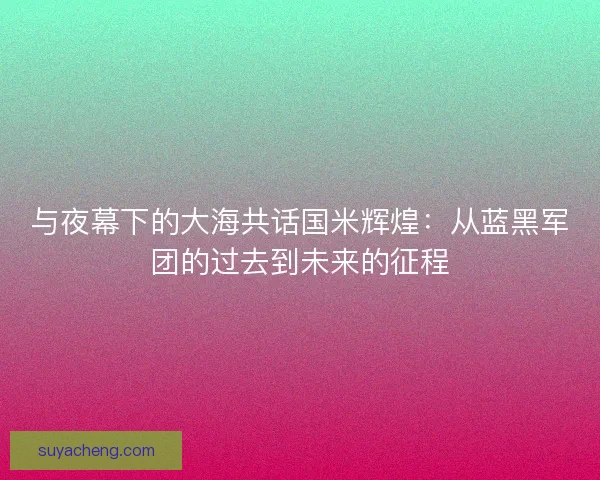 与夜幕下的大海共话国米辉煌：从蓝黑军团的过去到未来的征程
